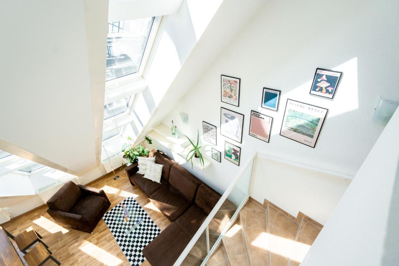 Unique Maisonette Apartment Gasometer 12Th Floor Bécs Kültér fotó